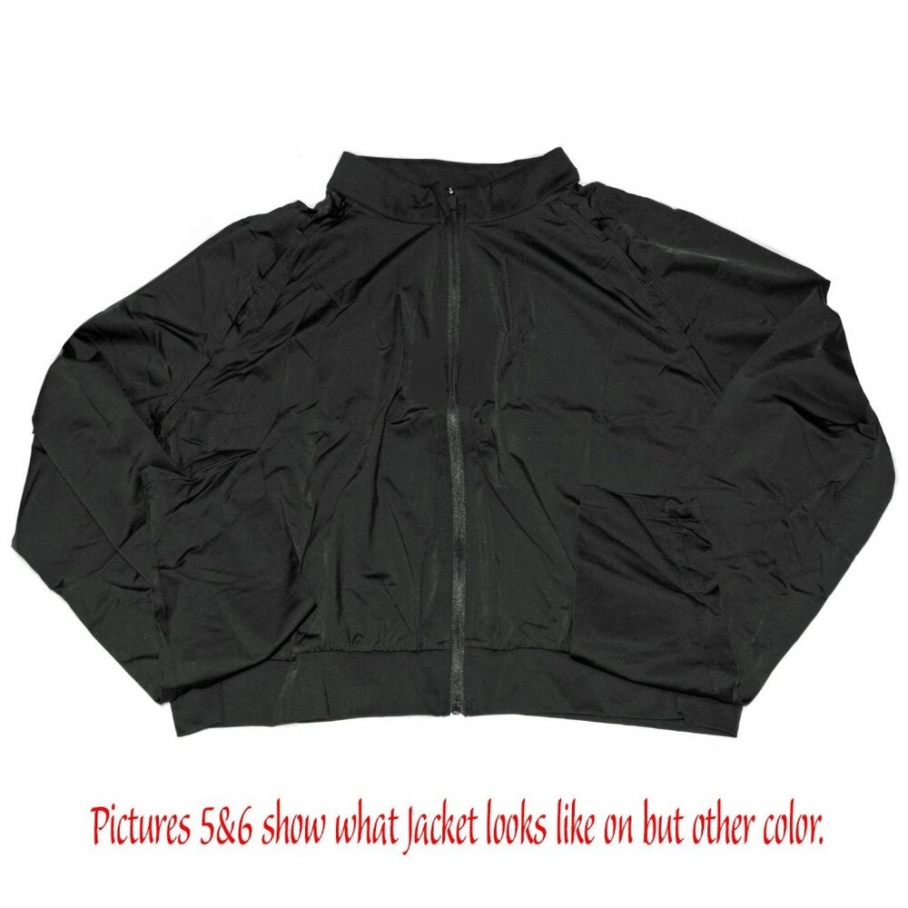 Halara Womens Black Lightweight Cropped Zip-Up Jacket With Back Ventilation XL N
